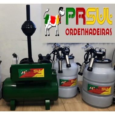 Ordenhadeira BV 500 LT C/ 2 conjuntos duplos completa (ordenha 4 vacas ao mesmo tempo)