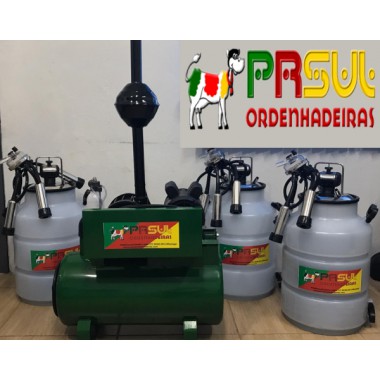 Ordenhadeira fixa com 3 conjuntos de ordenha completa com BV 360 lt