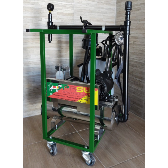 Ordenhadeira móvel de carrinho BV 500 lt 2 CONJUNTOS