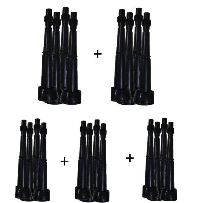 Kit com 5 Jogos de teteiras modelo Flex antibacteriana (serve para modelo 1 e 2 anéis)