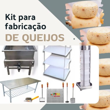 Kit de equipamentos para fabricação de queijos
